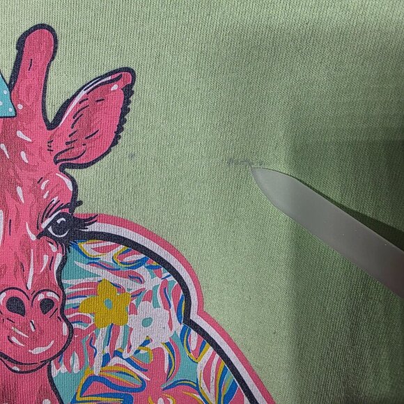 Simply Southern "Stand Tall" Giraffe Woman's Short Sleeve Tee Shirt size XL - Picture 6 of 9